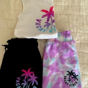 Girls size 8-10 shorts and one tshirts